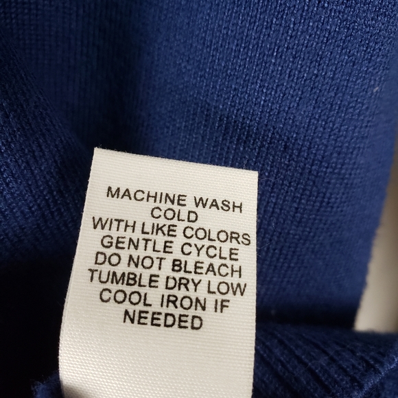 89th & Madison Blue Color Block Sweater A Line - Picture 8 of 8